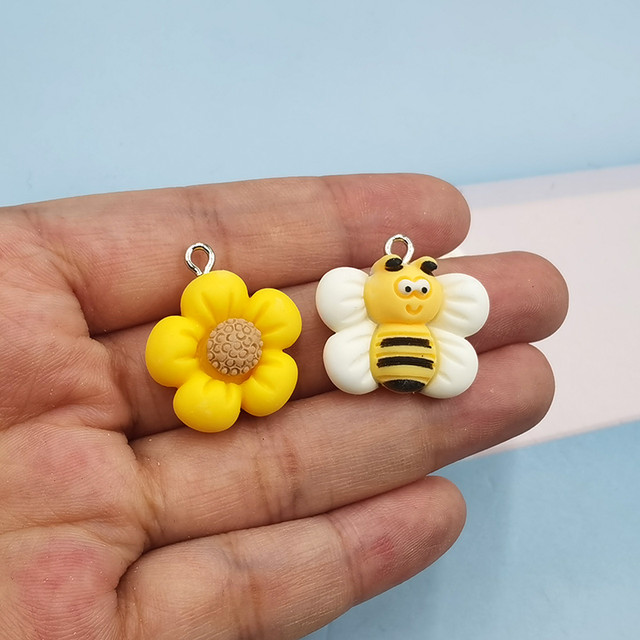 Bee Charms Jewelry Making, Resin Jewelry Making Findings